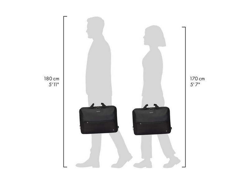 Dicota Top Traveller Dual Five Laptop-Tasche für Laptop 16" | Schwarz