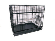 Active Canis - Premium Schiebetür-Käfig - Schwarz - 91 x 61 x 67