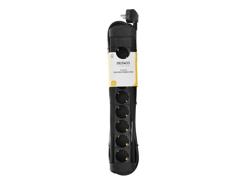 Deltaco Power Strip - 3 m