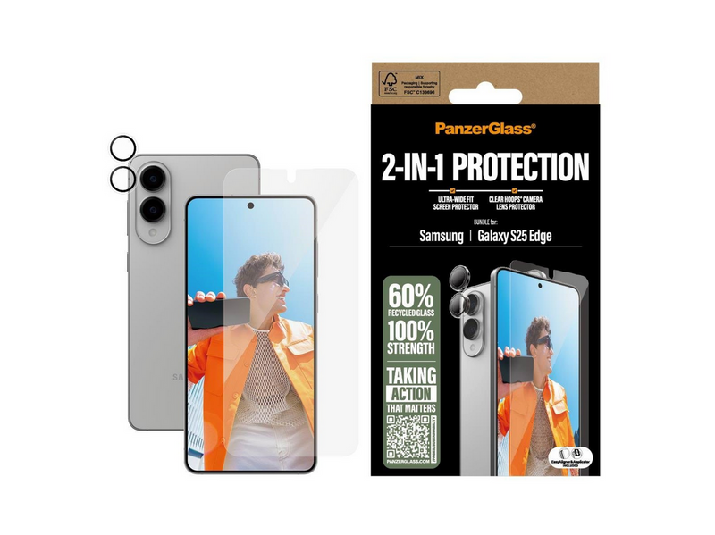 PanzerGlass 2-in-1 Bundle Samsung S25 Edge