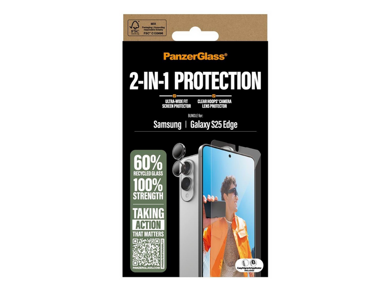 PanzerGlass 2-in-1 Bundle Samsung S25 Edge