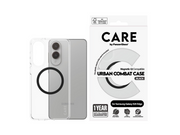 CARE by PanzerGlass Flagship Case Transparent Urban Combat w. Black Qi Compatible Samsung S25 Edge