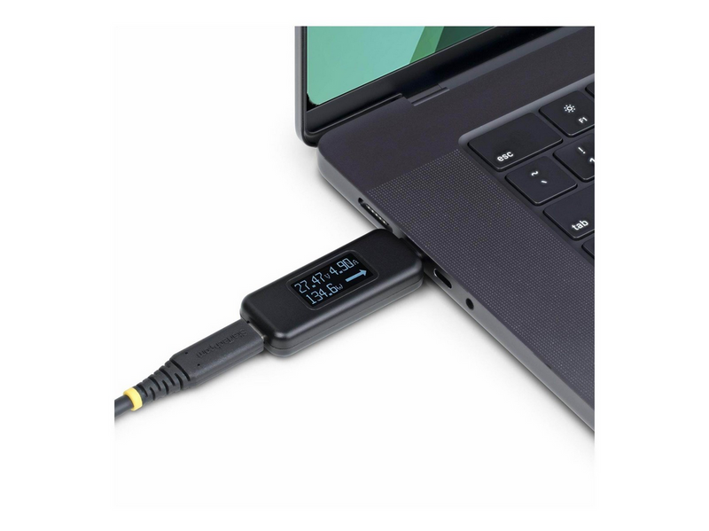 StarTech.com USB-C Power Tester Bi-Directional Digital Voltage/Current - USB-C power tester - digital multimeter bi-directional
