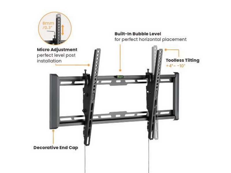 dezen TV Wall Mount - Tilt - Ultra Slim - 37"-80" - Max 75 kg - recommended for 80"