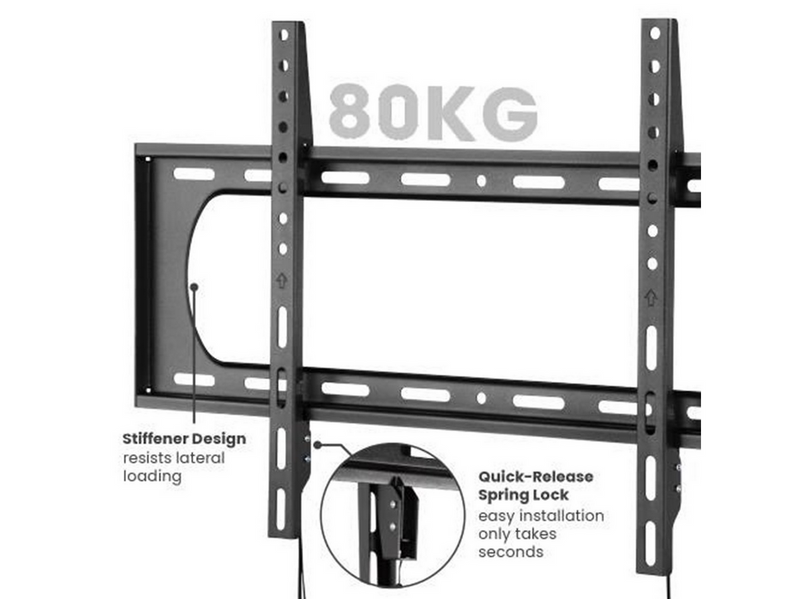 dezen TV Wall Mount - Slim - Heavy Duty - 37"-80" - Max 80 kg - recommended for 80"