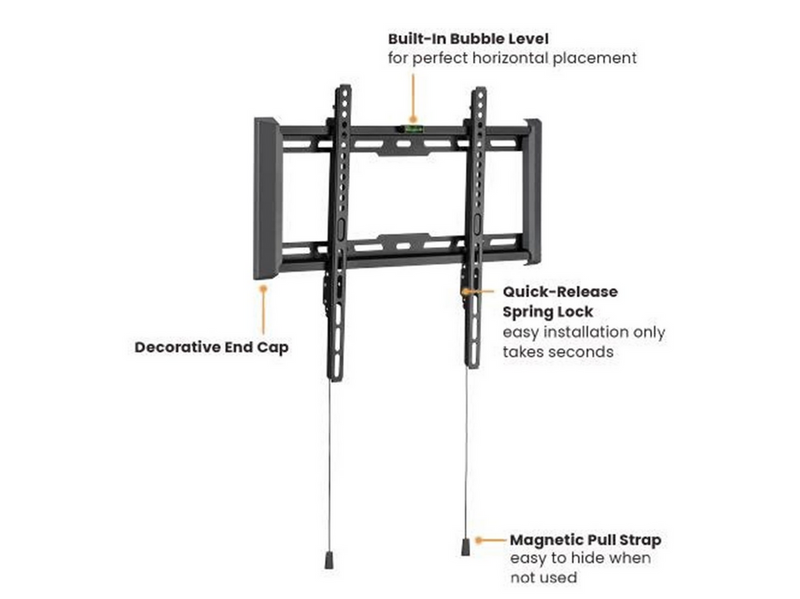 dezen TV Wall Mount - Slim - Ultra Slim - 37"-70" - Max 75 kg - recommended for 70"
