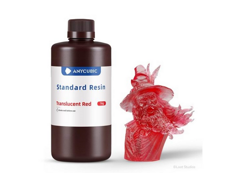 ANYCUBIC Standard resin 1 L Transluscent Red