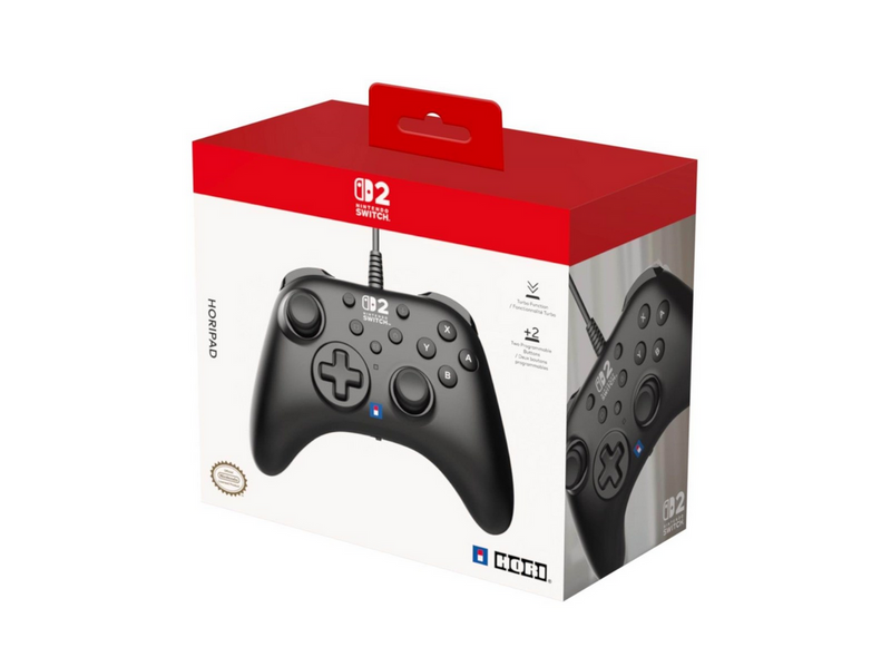 HORI PAD Turbo (Black) - Wired Controller - Nintendo Switch 2