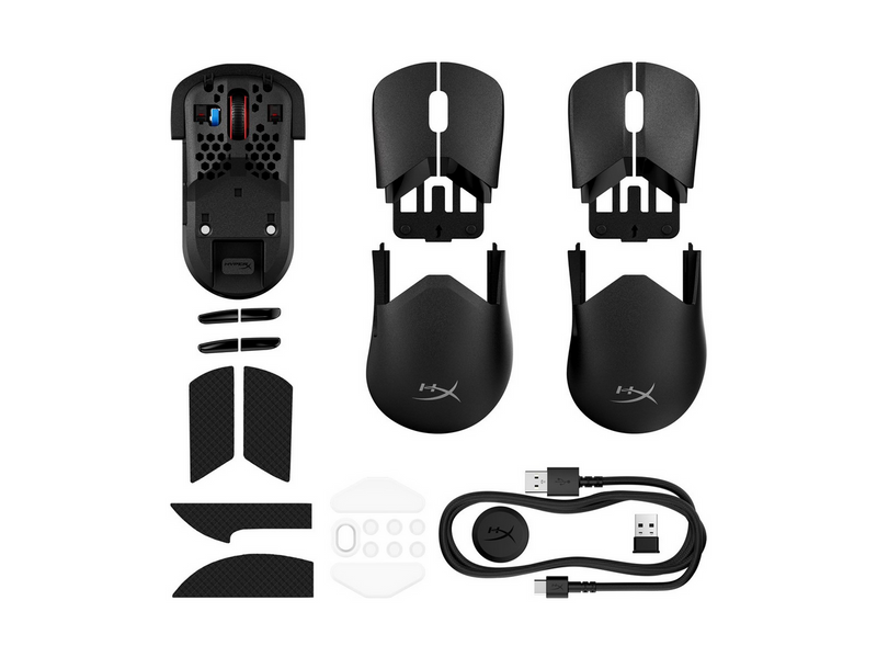 HyperX Pulsefire Saga Pro Wireless Gaming Mouse - Black - Gaming Maus (Schwarz)