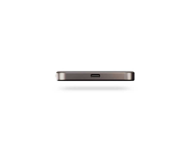 ZENS Slim Qi2 Aluminium Powerbank 5000 mAh - Black - 5000 mAh