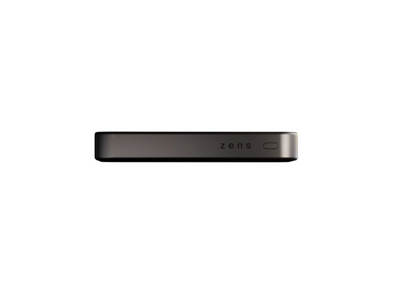 ZENS Slim Qi2 Aluminium Powerbank 10.000 mAh - Black - 10000 mAh