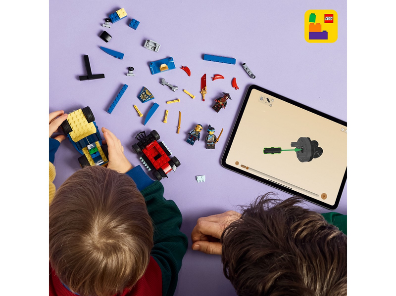 LEGO Ninjago 71840 Action-Autorennen: Rogue vs. Drix