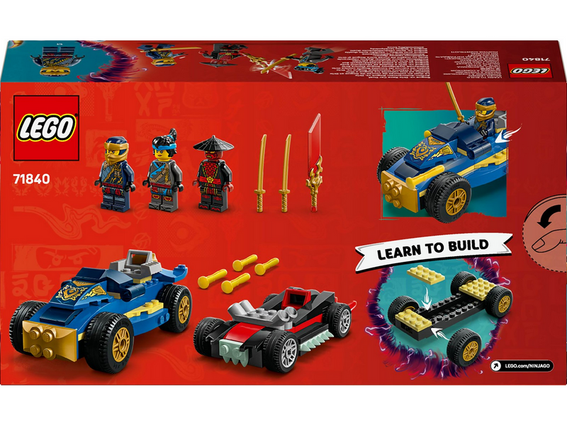LEGO Ninjago 71840 Action-Autorennen: Rogue vs. Drix