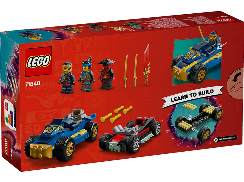 LEGO Ninjago 71840 Action-Autorennen: Rogue vs. Drix