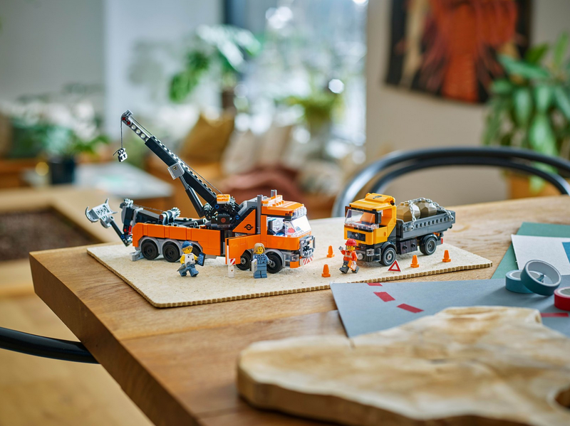 LEGO City 60467 Schwerlast-Abschleppwagen mit Kran