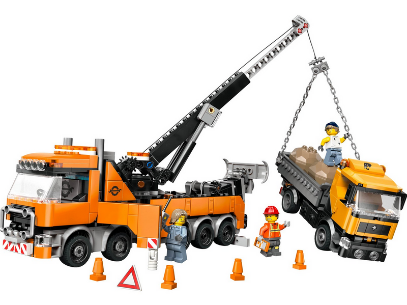 LEGO City 60467 Schwerlast-Abschleppwagen mit Kran