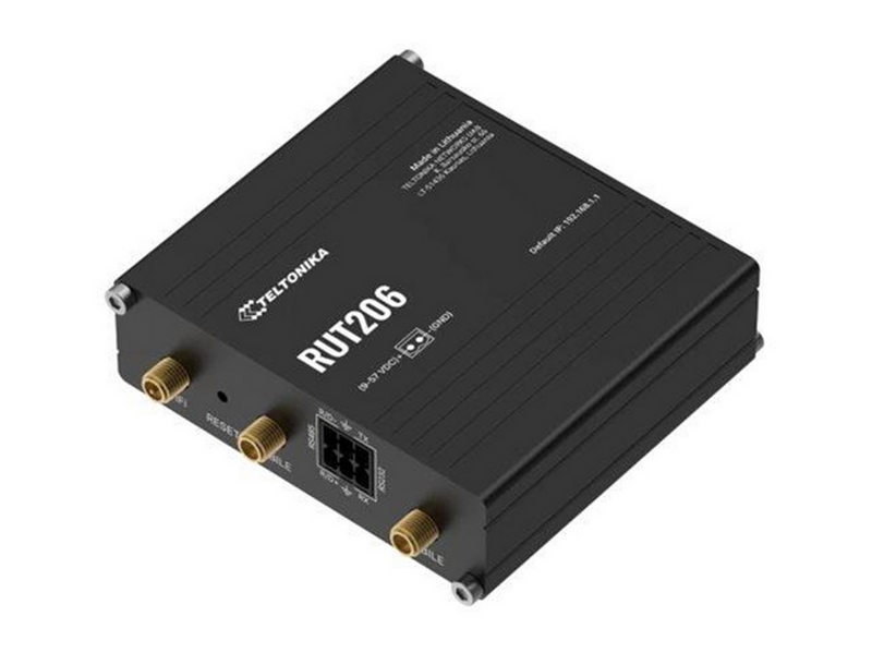 Teltonika RUT206 - wireless router - WWAN - Wi-Fi - 3G 4G 2G - DIN rail mountable wall-mountable surface-mountable - Wireless router N Standard - 802.11n