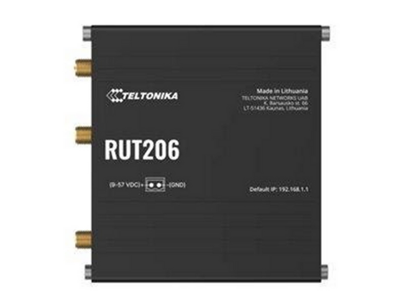 Teltonika RUT206 - wireless router - WWAN - Wi-Fi - 3G 4G 2G - DIN rail mountable wall-mountable surface-mountable - Wireless router N Standard - 802.11n