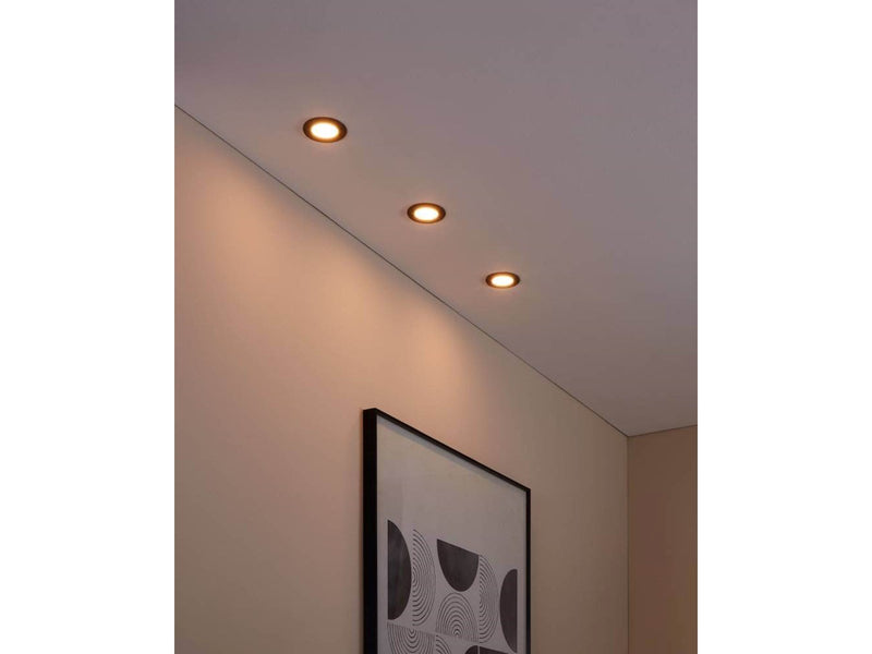EGLO FUEVA-Z recessed spot Ø85 mm black 3-pack