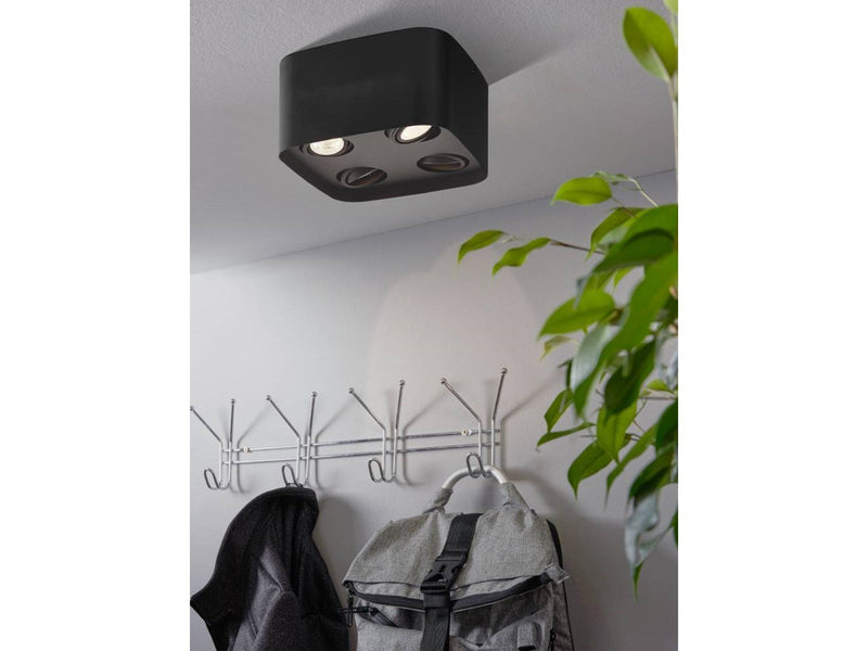 EGLO CAMINALES-Z ceiling lamp 4L black