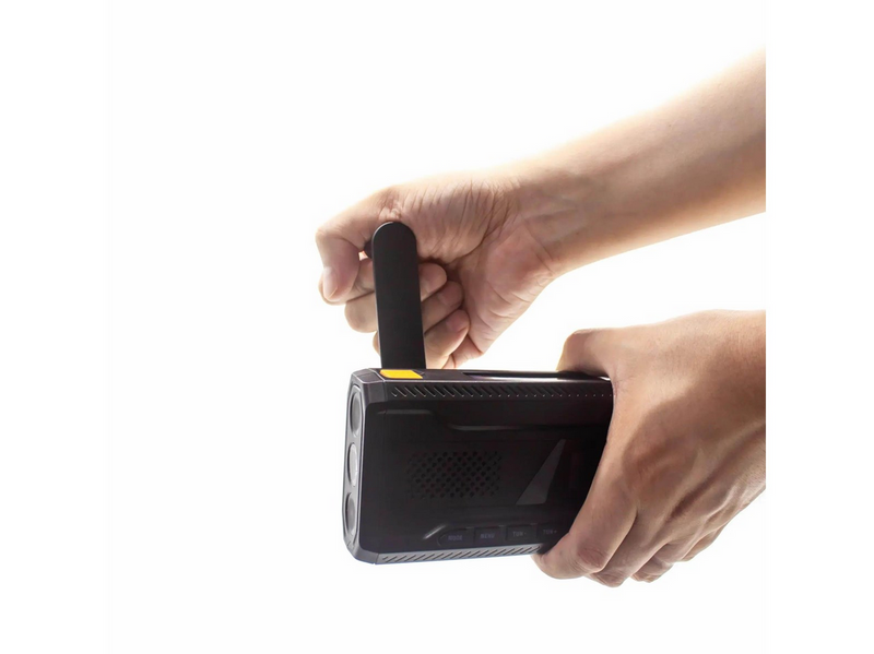 DENVER SCD-2033 - Emergency Radio - Solar - Dynamo - 2000mAh Powerbank - DAB/FM - schwarz