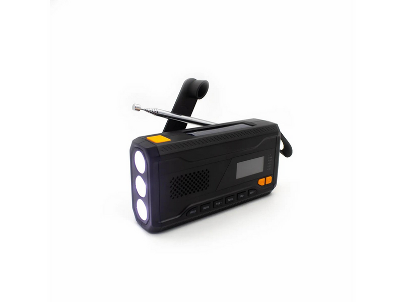 DENVER SCD-2033 - Emergency Radio - Solar - Dynamo - 2000mAh Powerbank - DAB/FM - schwarz