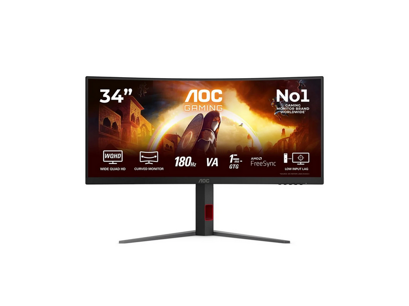 34" AOC CU34G4 - 3440x1440 (UWQHD) - 180Hz - VA