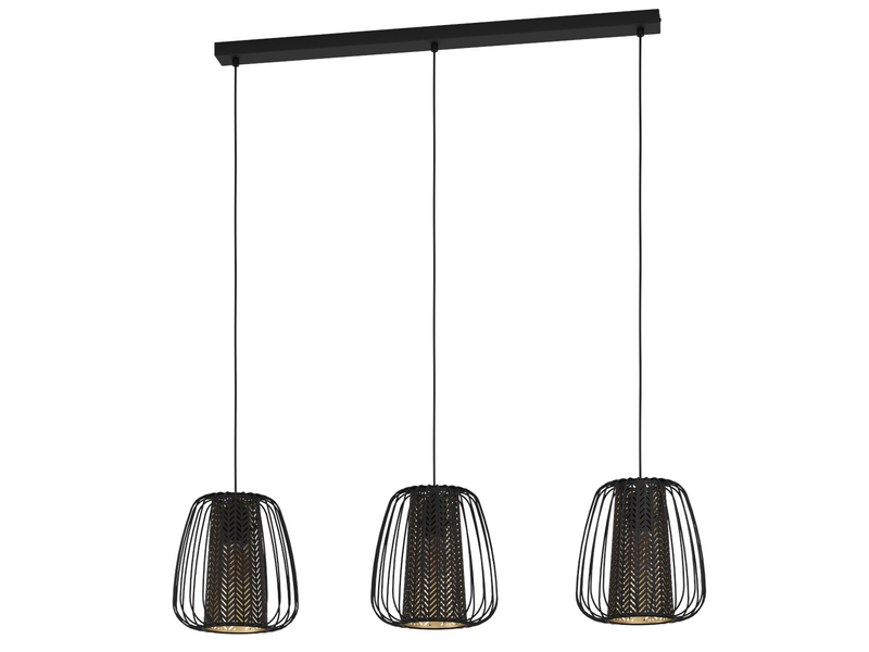 EGLO CURASAO Hängeleuchte, schwarz, gold