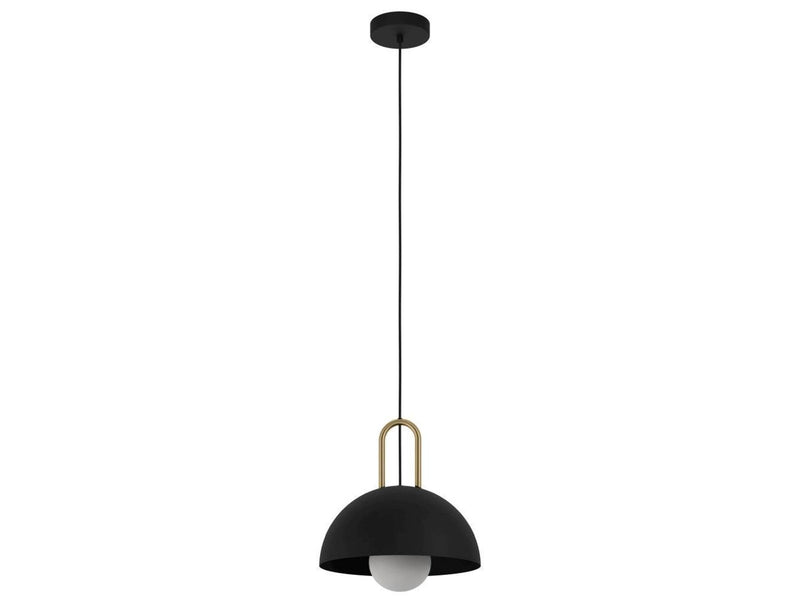 EGLO CALMANERA Hängeleuchte, schwarz, messing