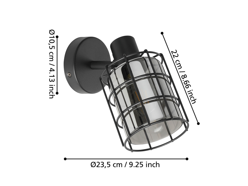 EGLO CONSACA Spot, schwarz-transparent