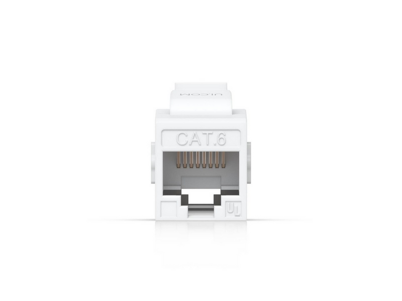 Ubiquiti UniFi Cat6 Keystone Coupler (12-Pack) - Weiß
