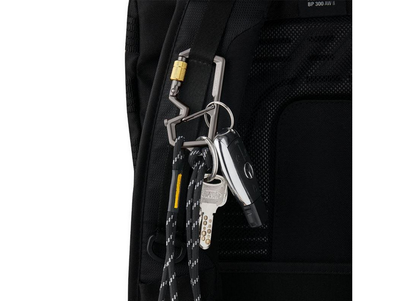 Spigen Carabiner With Key Ring 2nd Gen 1 Pack - gunmetal