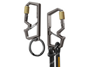 Spigen Carabiner With Key Ring 2nd Gen 1 Pack - gunmetal