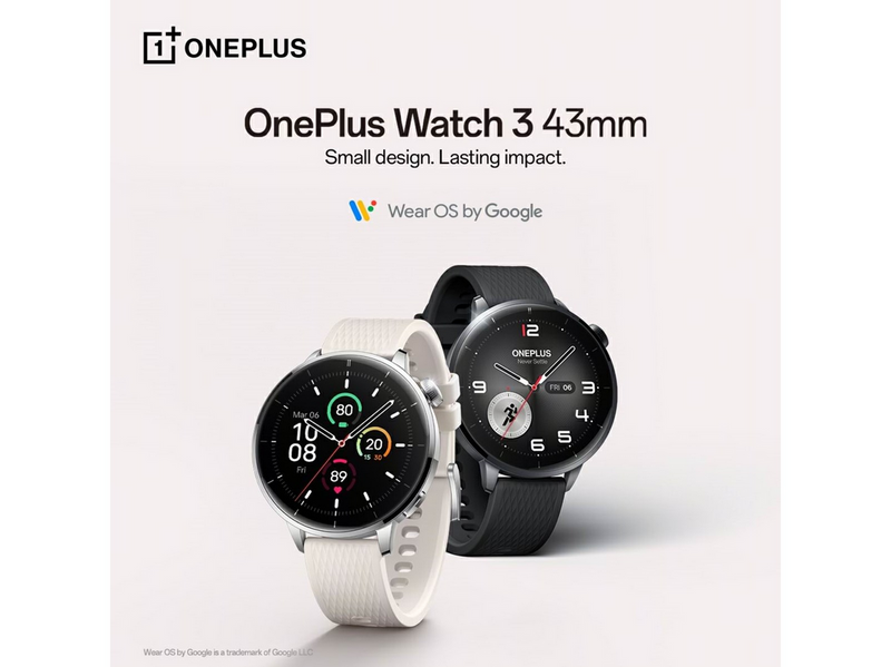 OnePlus Watch 3 43mm - Silver Steel