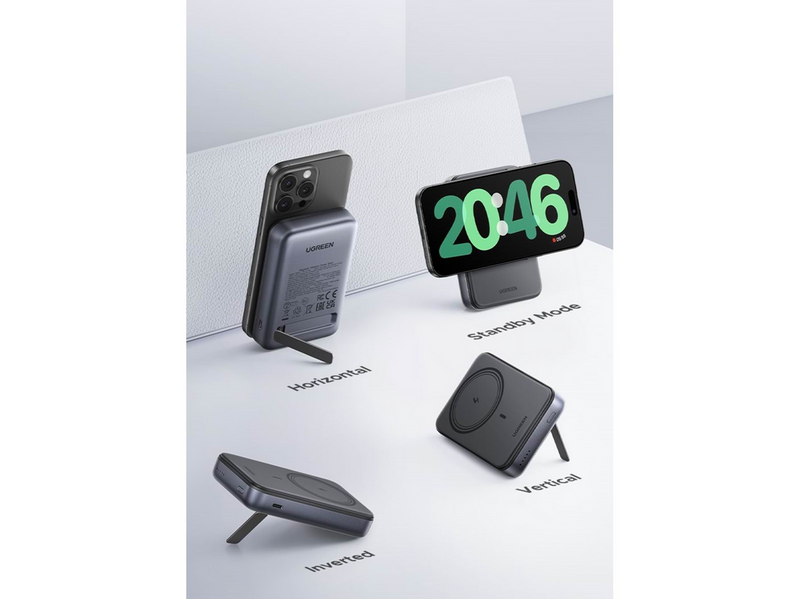 UGREEN 10000mAh Magnetic Wireless Power Bank 20W PD USB-C Input/Output 7.5W Wireless Charging - 10000 mAh