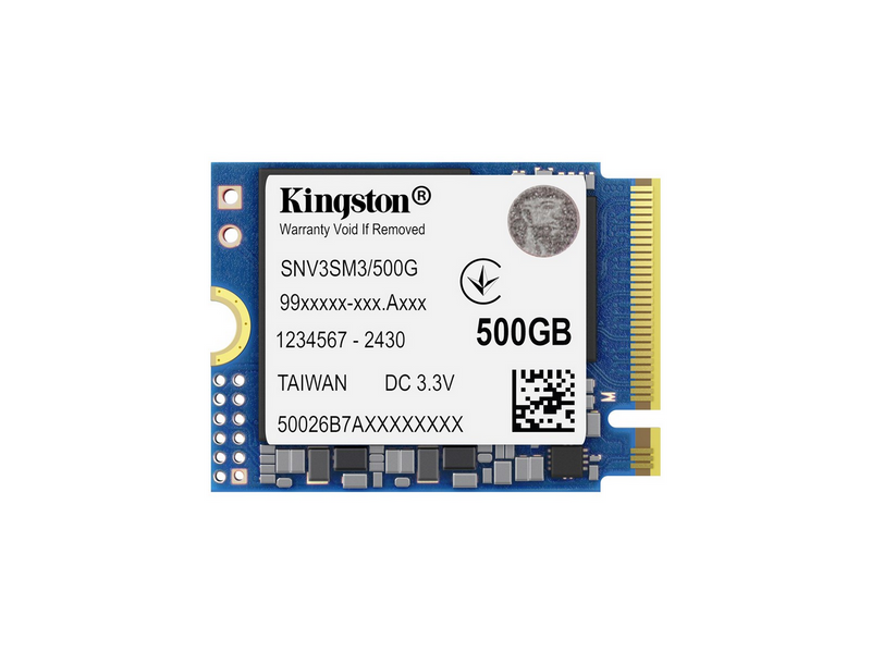 Kingston NV3 SSD - 500GB - PCIe 4.0 - M.2 2230