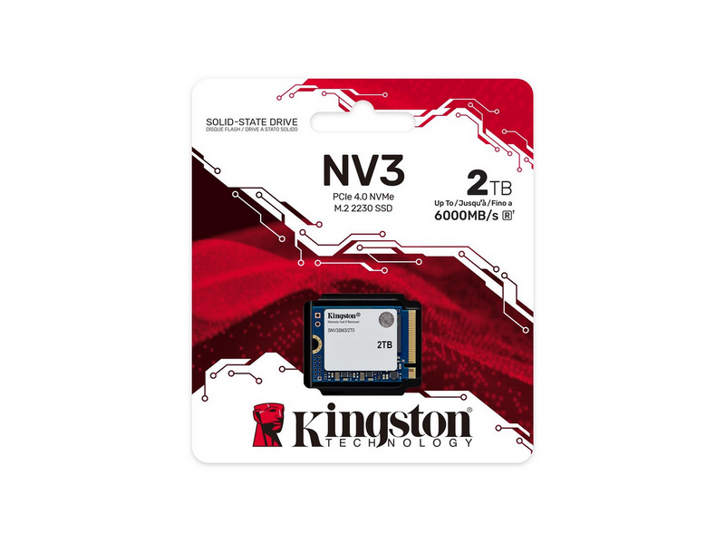 Kingston NV3 SSD - 2TB - PCIe 4.0 - M.2 2230