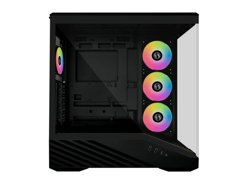 Lian Li V100 Black (4x ARGB fans) - Gehäuse - Miditower - Schwarz