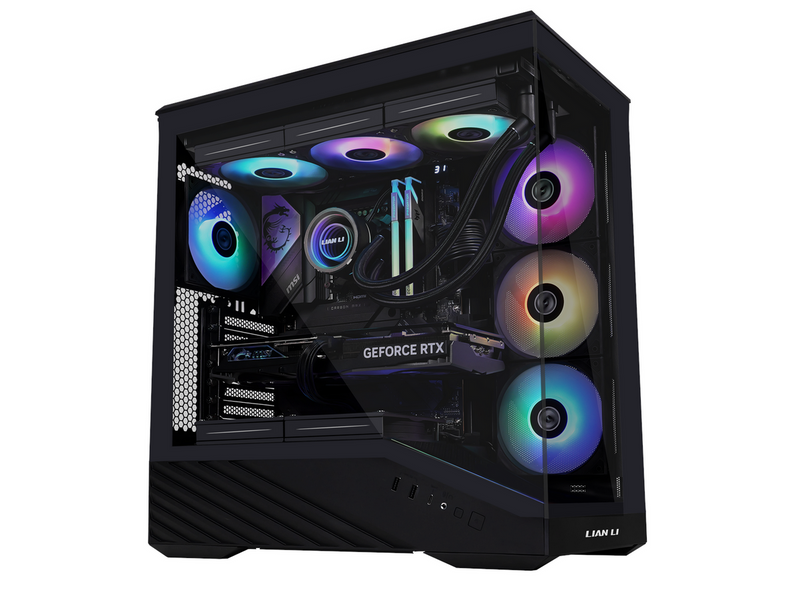 Lian Li V100 Black (4x ARGB fans) - Gehäuse - Miditower - Schwarz