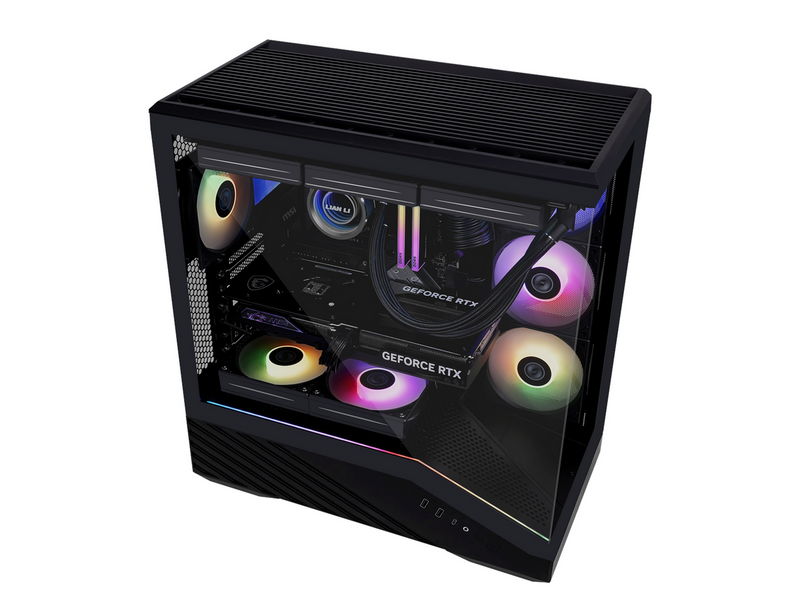 Lian Li V100 Black (4x ARGB fans) - Gehäuse - Miditower - Schwarz