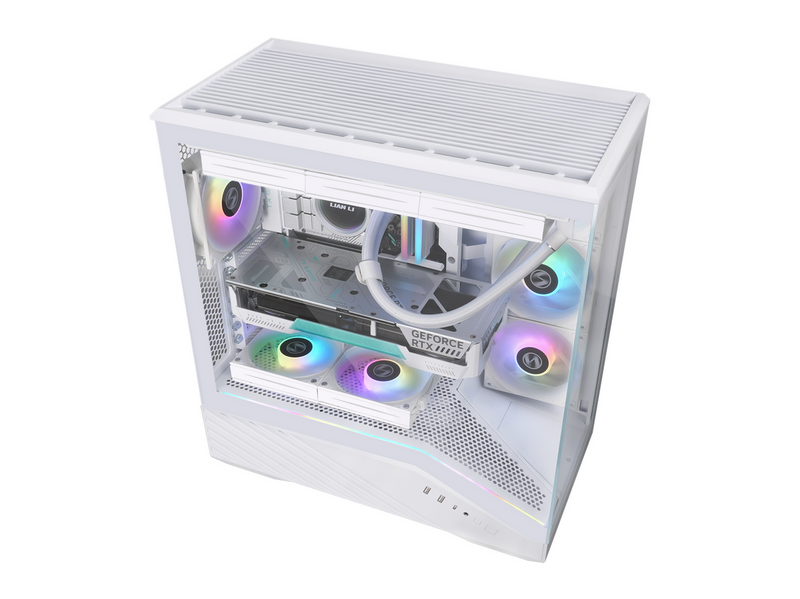 Lian Li V100 White (4x ARGB fans) - Gehäuse - Miditower - Weiß