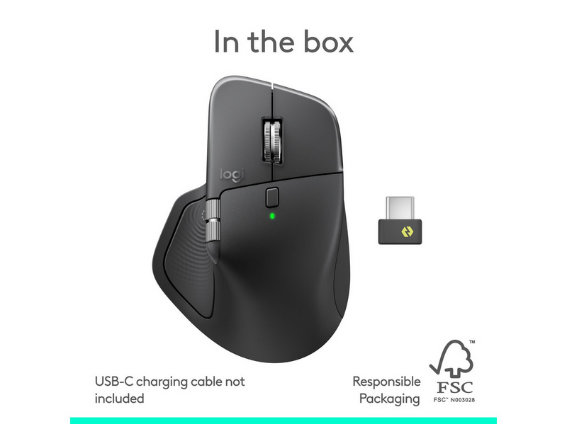 Logitech MX Master 4 (Graphite) - Ergonomische Maus (Schwarz)