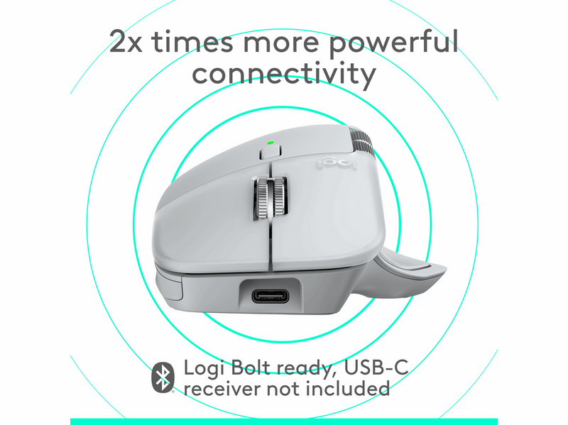 Logitech MX Master 4 (Off-White) - Ergonomische Maus (Weiß)