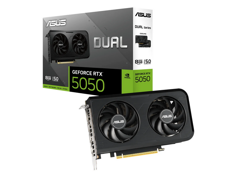 ASUS GeForce RTX 5050 DUAL OC - 8GB GDDR6 RAM - Grafikkarte