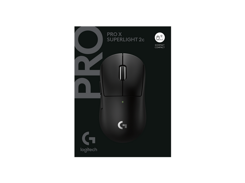 Logitech G PRO X SUPERLIGHT 2c (Compact) - Gaming Maus (Schwarz)