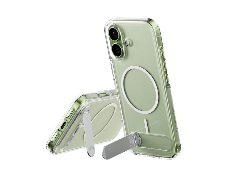 CARE by PanzerGlass Feature Case Transparent w. Kickstand & MagSafe iPhone 17