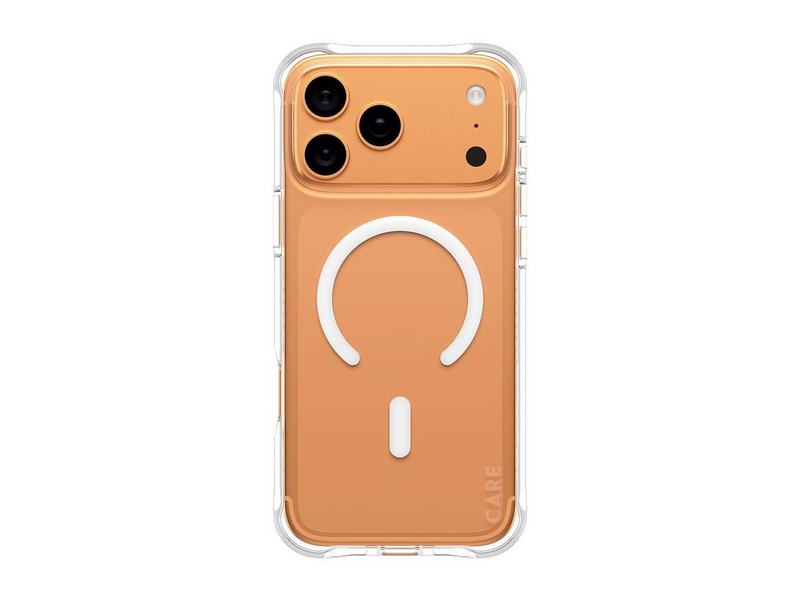 CARE by PanzerGlass Fashionable Case Samba Transparent w. White MagSafe iPhone 17 Pro Max