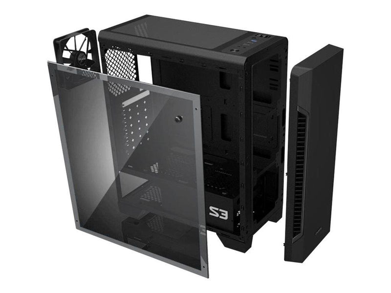 Zalman S3 - Gehäuse - Miditower - Schwarz