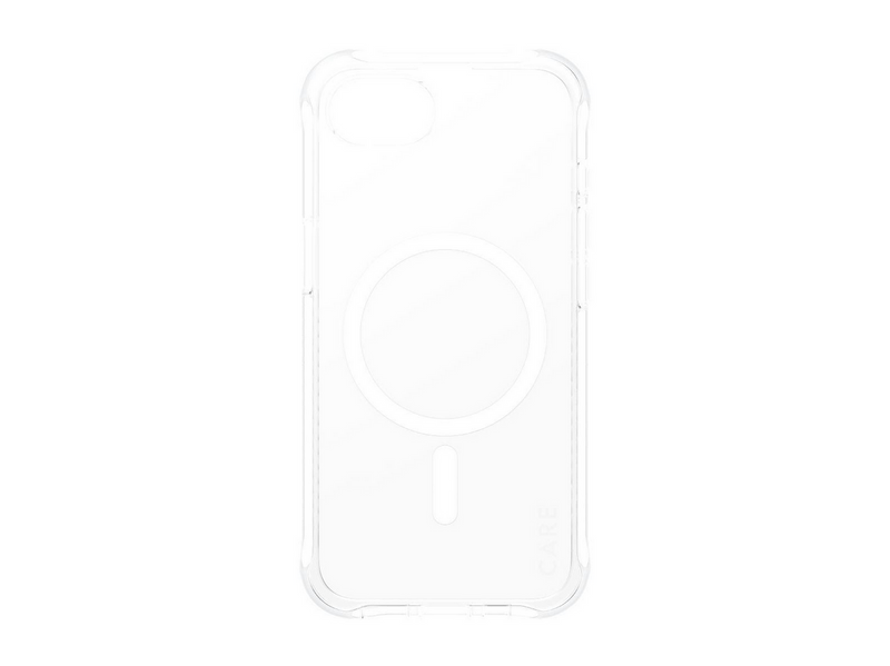 CARE by PanzerGlass Samba Case Transparent w. White Qi Compatible iPhone 17e | 16e