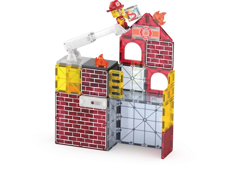 Magna-Tiles Fire Station